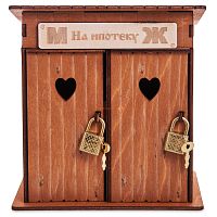 Копилка туалет 2 кабинки "На ипотеку" окрашенная во Томске